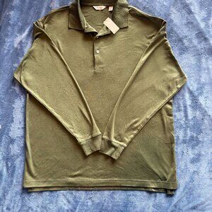 Turnbury Long Sleeved Polo - Green L